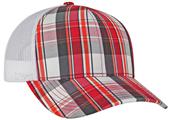 Pacific Headwear Plaid Trucker Mesh Cap Pacific Headwear Plaid Trucker Mesh Cap