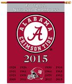 Collegiate Alabama Champ Years 2Sided 28x40 Banner Collegiate Alabama Champ Years 2Sided 28x40 Banner