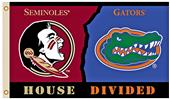 Collegiate Florida/Florida St. House Divided Flag Collegiate Florida/Florida St. House Divided Flag