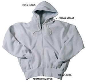 12 oz. Super Heavyweight Zippered Fleece Hoodie