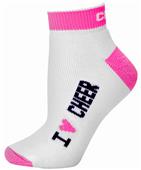 Pizzazz Cheerleaders I Love Cheer Socks Pizzazz Cheerleaders I Love Cheer Socks