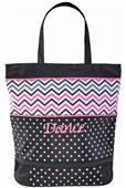Sassi Designs Chevron Med Tote w/ Shoe Compartment Sassi Designs Chevron Med Tote w/ Shoe Compartment