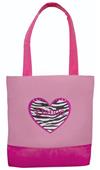 Sassi Designs Zebra Heart Dance Tote Sassi Designs Zebra Heart Dance Tote