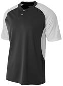 A4 2-Button Henley w/Contrast Stretch Mesh Jerseys A4 2-Button Henley w/Contrast Stretch Mesh Jerseys