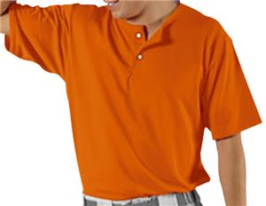 2-Button Placket Baseball Jersey Full Athletic Cut