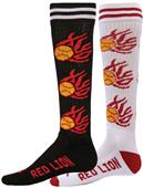 Red Lion Mismatched MX Hot Flame Softball Socks Red Lion Mismatched MX Hot Flame Softball Socks