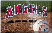 Fan Mats MLB Angels Scraper Ball or Camo Mats Fan Mats MLB Angels Scraper Ball or Camo Mats