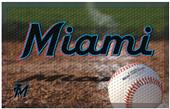 Fan Mats MLB Marlins Scraper Ball or Camo Mats Fan Mats MLB Marlins Scraper Ball or Camo Mats