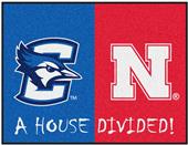 Fan Mats NCAA Creighton/Nebraska House Divided Mat Fan Mats NCAA Creighton/Nebraska House Divided Mat