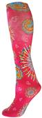 Nouvella Pink TD Hearts Hippy Fun Collection Sock Nouvella Pink TD Hearts Hippy Fun Collection Sock