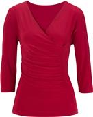 Edwards Womens 3/4 Sleeve Crossover Top Edwards Womens 3/4 Sleeve Crossover Top