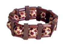 Wooden Soccer Bracelet -unique soccer gifts SN0201