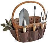 Picnic Pack Willow Garden Basket 9-pc Garden Tools Picnic Pack Willow Garden Basket 9-pc Garden Tools