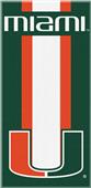 Northwest NCAA Miami Zone Read Beach Towel Northwest NCAA Miami Zone Read Beach Towel
