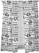 Northwest NCAA Georgia Anthem Window Panels Pair Northwest NCAA Georgia Anthem Window Panels Pair