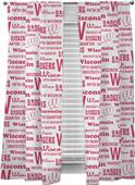 Northwest NCAA Wisconsin Anthem Window Panels Pair Northwest NCAA Wisconsin Anthem Window Panels Pair