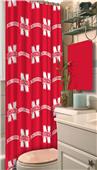 Northwest NCAA Nebraska Shower Curtain Northwest NCAA Nebraska Shower Curtain