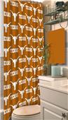 Northwest NCAA Texas Shower Curtain Northwest NCAA Texas Shower Curtain