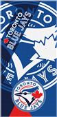 Northwest MLB Blue Jays Puzzle Beach Towel Northwest MLB Blue Jays Puzzle Beach Towel