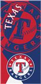 Northwest MLB Rangers Puzzle Beach Towel Northwest MLB Rangers Puzzle Beach Towel