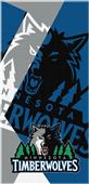 Northwest NBA Timberwolves Puzzle Beach Towel Northwest NBA Timberwolves Puzzle Beach Towel