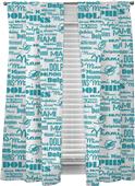 Northwest NFL Dolphins Anthem Window Panels Pair Northwest NFL Dolphins Anthem Window Panels Pair