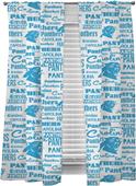 Northwest NFL Panthers Anthem Window Panels Pair Northwest NFL Panthers Anthem Window Panels Pair