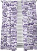 Northwest NFL Vikings Anthem Window Panels Pair Northwest NFL Vikings Anthem Window Panels Pair