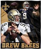 Northwest NFL Drew Brees HD Silk Touch Throw Northwest NFL Drew Brees HD Silk Touch Throw