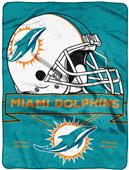 Northwest NFL Dolphins Prestige Raschel Throw Northwest NFL Dolphins Prestige Raschel Throw