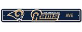 BSI NFL Los Angeles Rams Plastic Street Sign BSI NFL Los Angeles Rams Plastic Street Sign