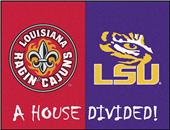 Fan Mats UL-Lafayette/LSU House Divided Mat Fan Mats UL-Lafayette/LSU House Divided Mat