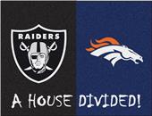 Fan Mats NFL Raiders/Broncos House Divided Mat Fan Mats NFL Raiders/Broncos House Divided Mat