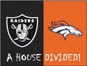 Fan Mats NFL Raiders/Broncos House Divided Mat Fan Mats NFL Raiders/Broncos House Divided Mat