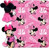 NFL Bengals Disney Minnie Hugger & Fleece Throw NFL Bengals Disney Minnie Hugger & Fleece Throw