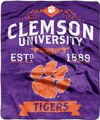 Northwest Clemson Label Raschel Throw Northwest Clemson Label Raschel Throw