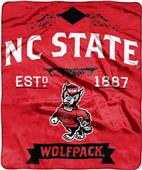 Northwest NC State Label Raschel Throw Northwest NC State Label Raschel Throw