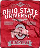 Northwest Ohio State Label Raschel Throw Northwest Ohio State Label Raschel Throw