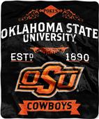 Northwest Oklahoma State Label Raschel Throw Northwest Oklahoma State Label Raschel Throw
