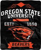 Northwest Oregon State Label Raschel Throw Northwest Oregon State Label Raschel Throw