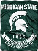 Northwest Michigan State Rebel Raschel Throw Northwest Michigan State Rebel Raschel Throw