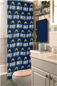 Northwest NFL San Diego Chargers Shower Curtain Northwest NFL San Diego Chargers Shower Curtain