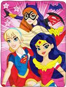 Northwest DC Super Hero Girls Micro Raschel Throw Northwest DC Super Hero Girls Micro Raschel Throw