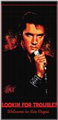 Northwest Elvis Looking For Trouble Beach Towel Northwest Elvis Looking For Trouble Beach Towel