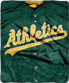 Northwest MLB Athletics Jersey Raschel Throw Northwest MLB Athletics Jersey Raschel Throw