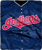 Northwest MLB Indians Jersey Raschel Throw Northwest MLB Indians Jersey Raschel Throw