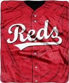 Northwest MLB Reds Jersey Raschel Throw Northwest MLB Reds Jersey Raschel Throw