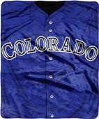 Northwest MLB Rockies Jersey Raschel Throw Northwest MLB Rockies Jersey Raschel Throw