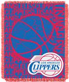 NBA Clippers Double Play Woven Jacquard Throw NBA Clippers Double Play Woven Jacquard Throw