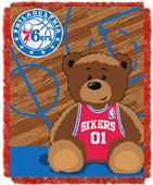 Northwest NBA 76ers Baby Woven Jacquard Throw Northwest NBA 76ers Baby Woven Jacquard Throw
